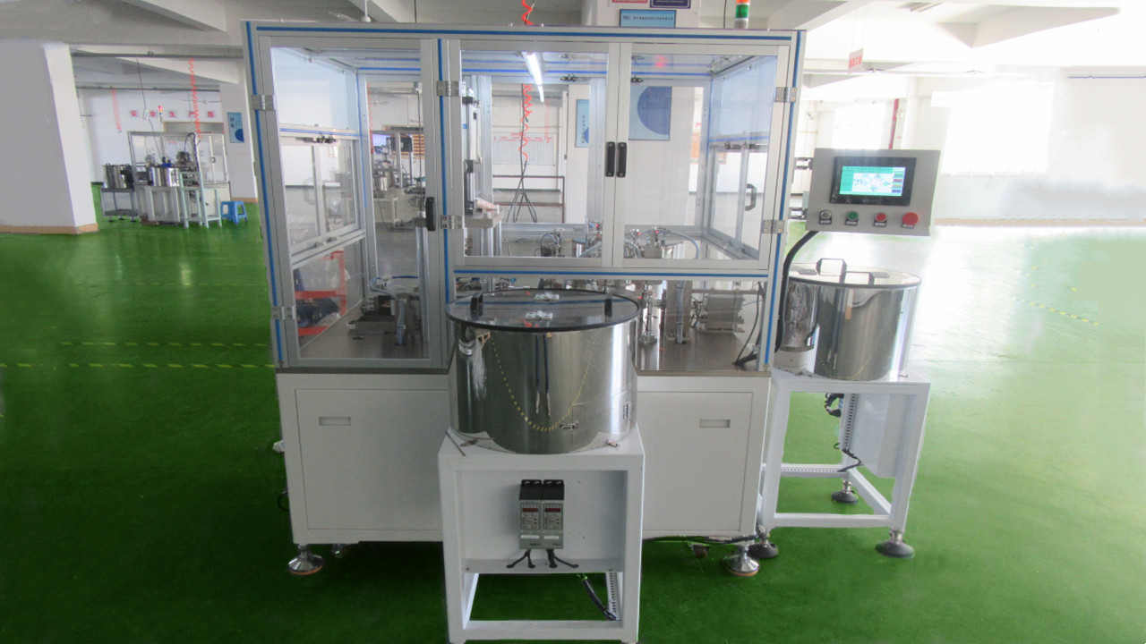 Dynamic spring contact rive machine