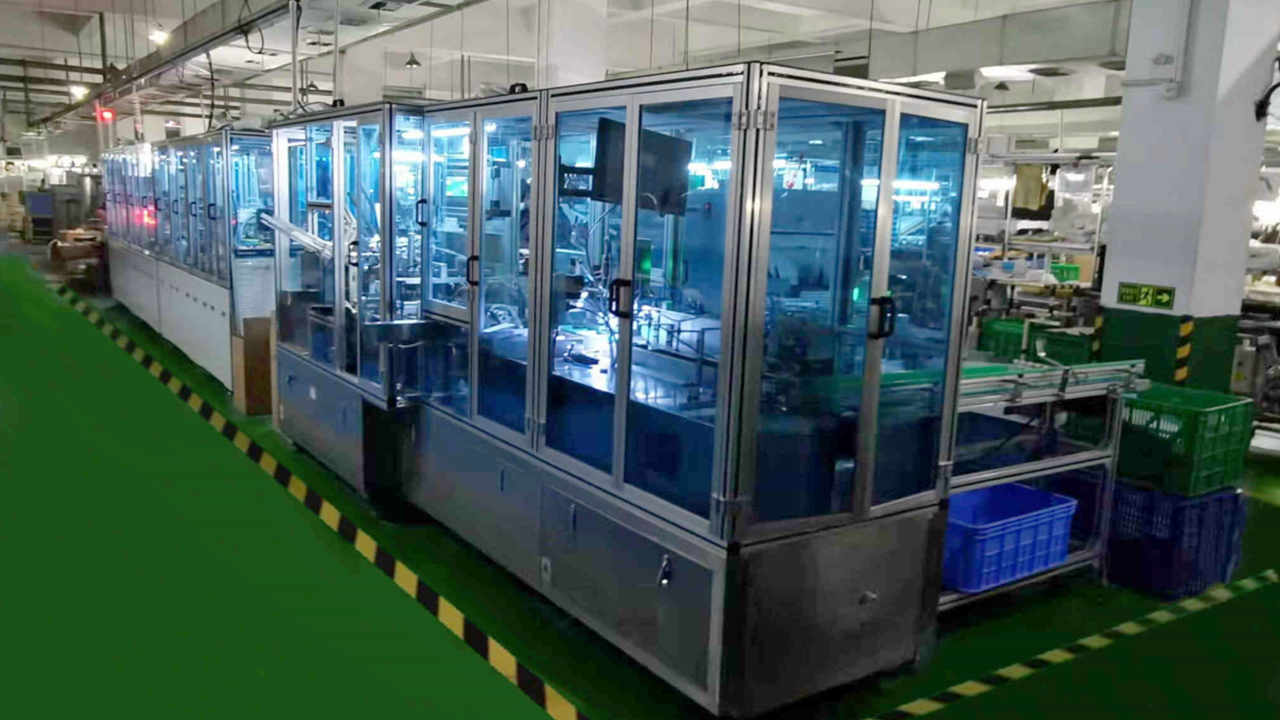 Floor drain assembly machine
