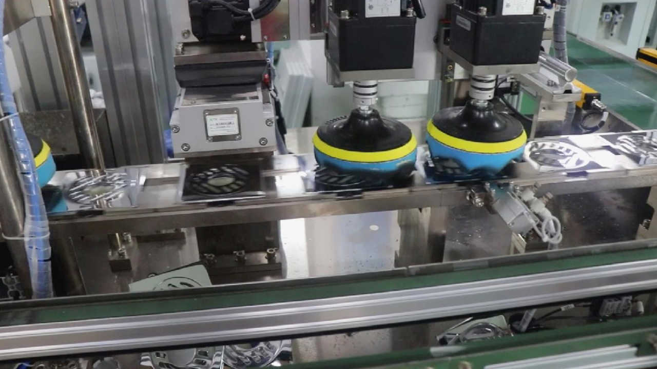 Floor drain assembly machine