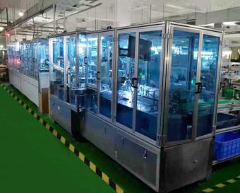 Floor drain assembly machine