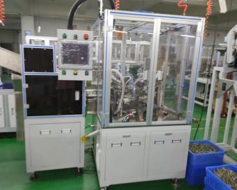 Locking kernel screening machine